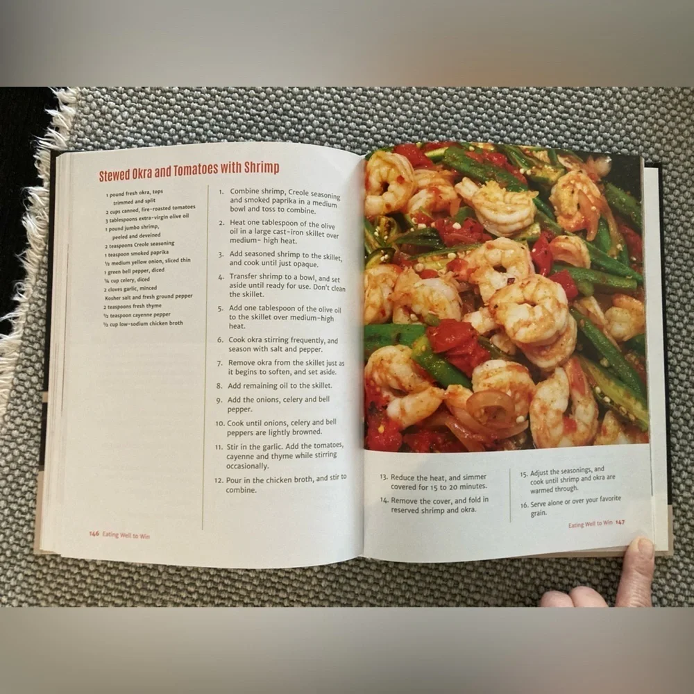 Eating Well to Win cookbook by Dwayne Wade’s personal chef